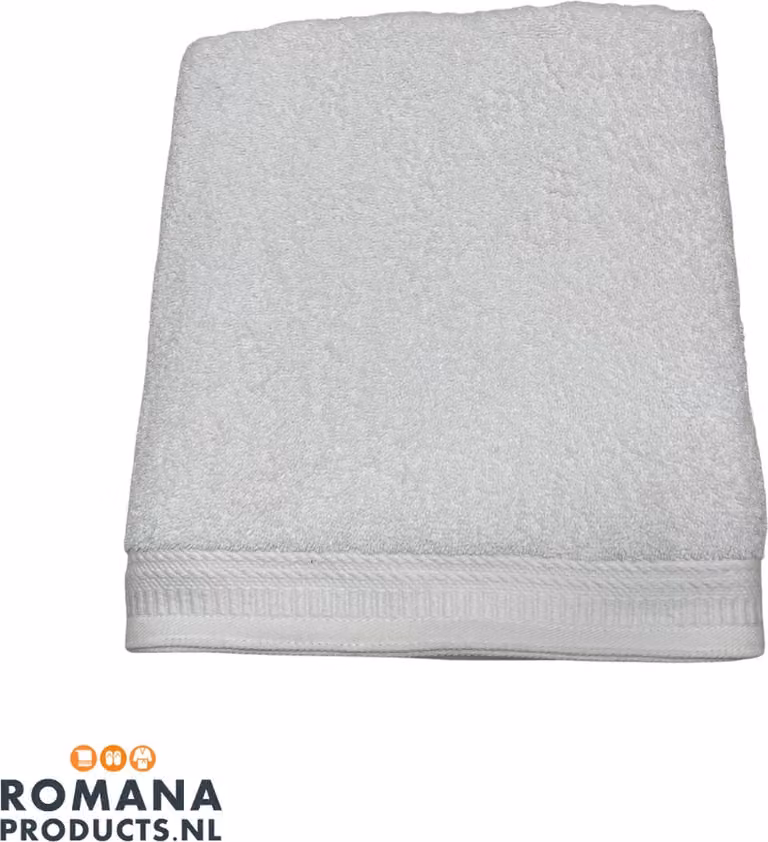 Romana Products Wapperdoek Open voor Sauna en Wellness - Wit - B: 90 cm, L: 145 cm