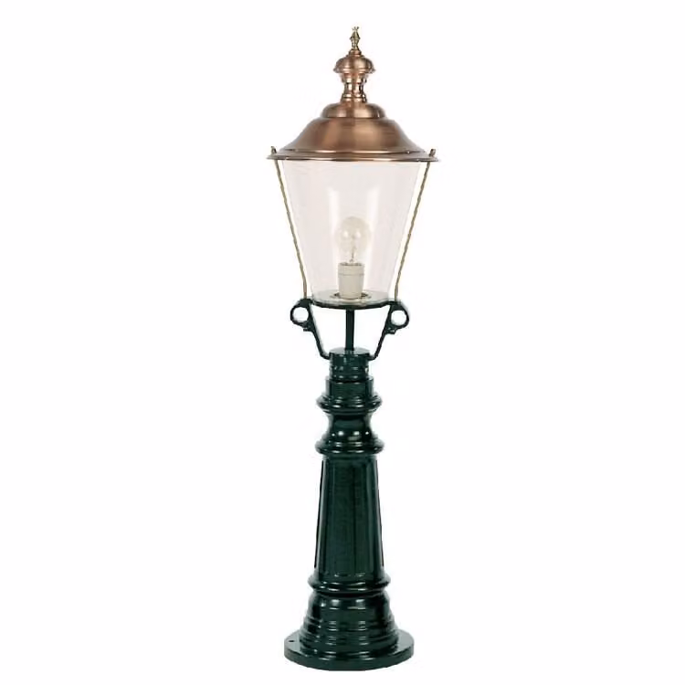 KS Verlichting Timor Nostalgische Staande Lamp Antraciet Grijs