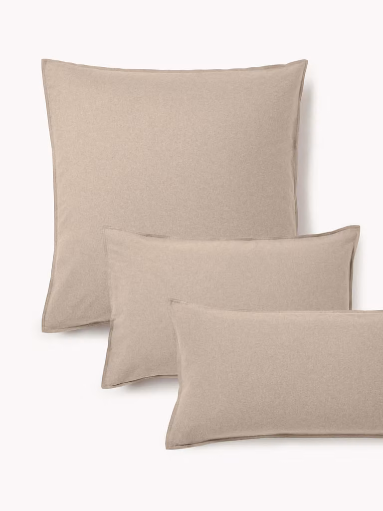 Westwing Collection Flanellen kussenhoes Katja 80x80 cm