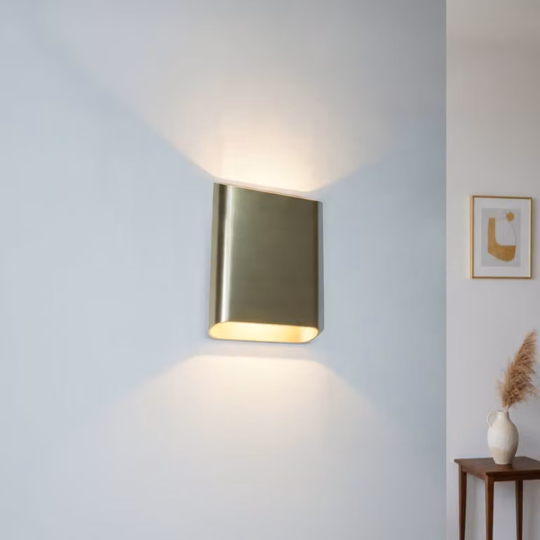 Artdelight Wandlamp Diaz Large Goud - Hoogte: 20 cm