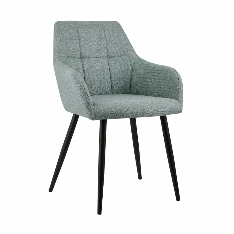 Kick Collection Eetkamerstoel Nova - Groen - Gestructureerde stof