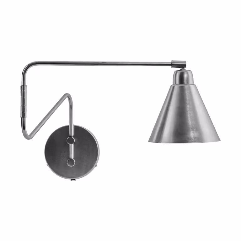 House Doctor Game wandlamp zilver metaal hoogte: 76 cm