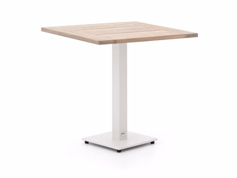 Forza Furniture Vierkante Tuineettafel van Kunststof, 70 x 70 cm