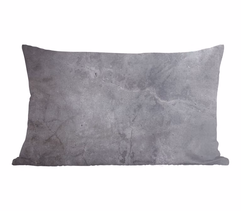 PillowMonkey Sierkussen Industrieel Beton Grijs Leisteen Retro B/D/H: 60 x 40 cm