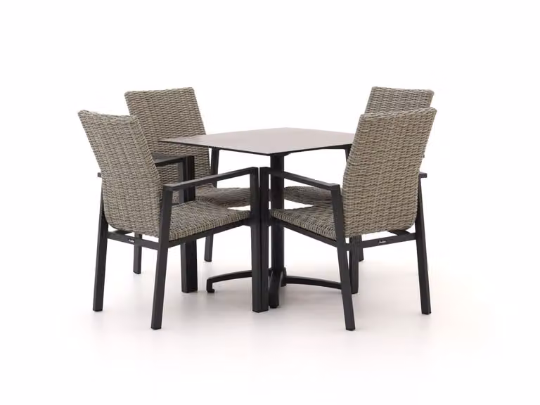 Manifesto Furniture Diningset Manifesto voor 4 personen, Grijs, Kunststof Tuinset