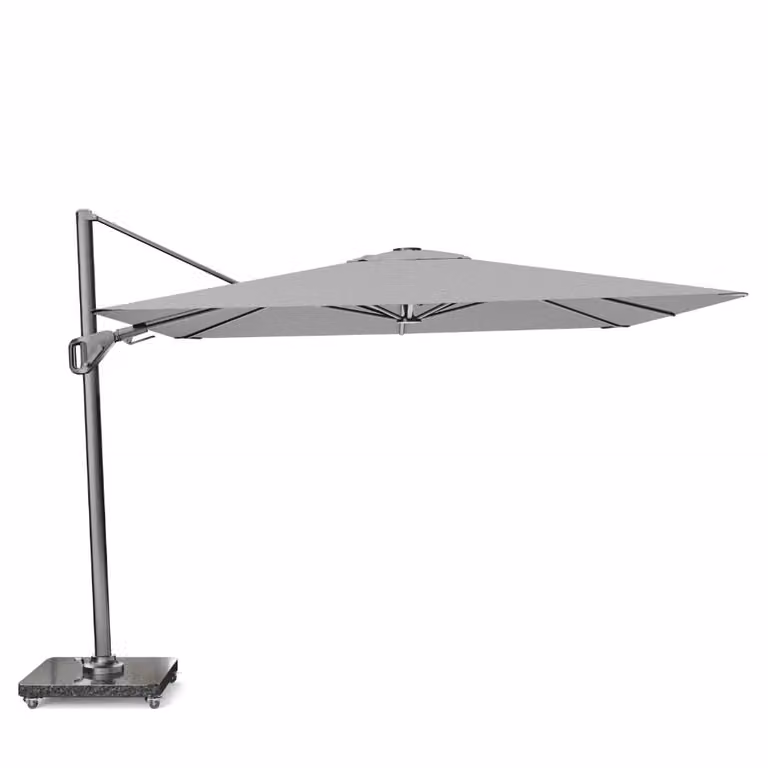 Nexus T² zweefparasol Platinum Manhattan antraciet grijs 300 x 300 cm