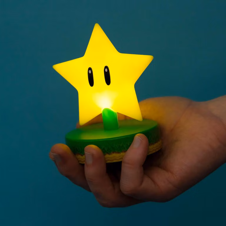 Paladone Super Mario Icon Lamp Super Ster Versie 2 Nachtlamp voor op tafel