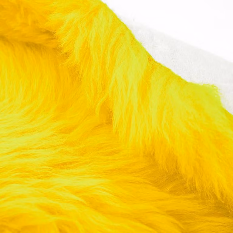 Skéépe Texelse schapenvacht XL geel - Natuurlijke wollen vacht voor stoel, bank of vloerkleed