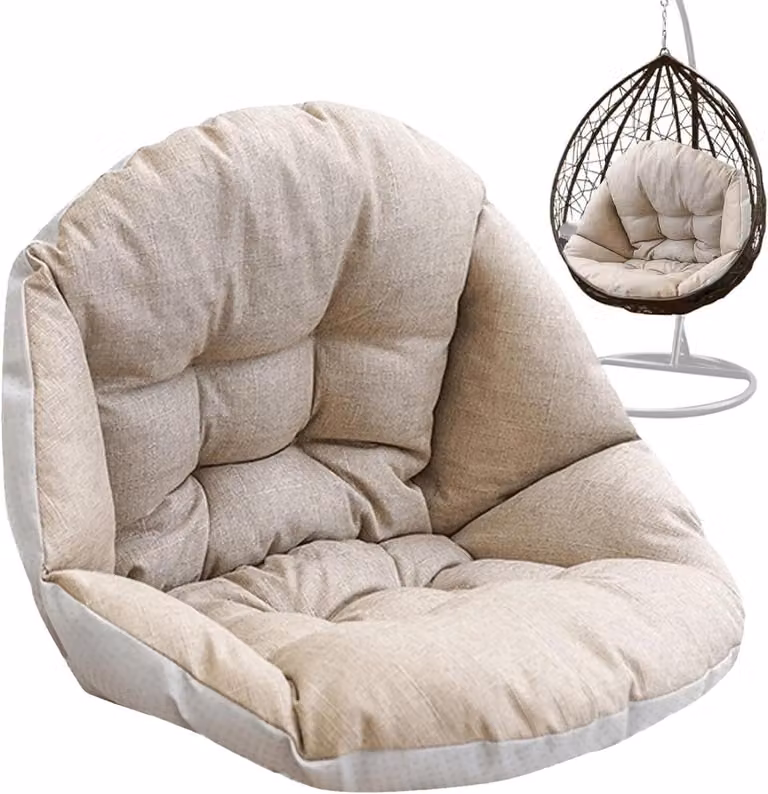 Kameel Egg Chair Kussen - Comfortabel Traagschuim Schommelstoel Kussen - 43 x 43 cm