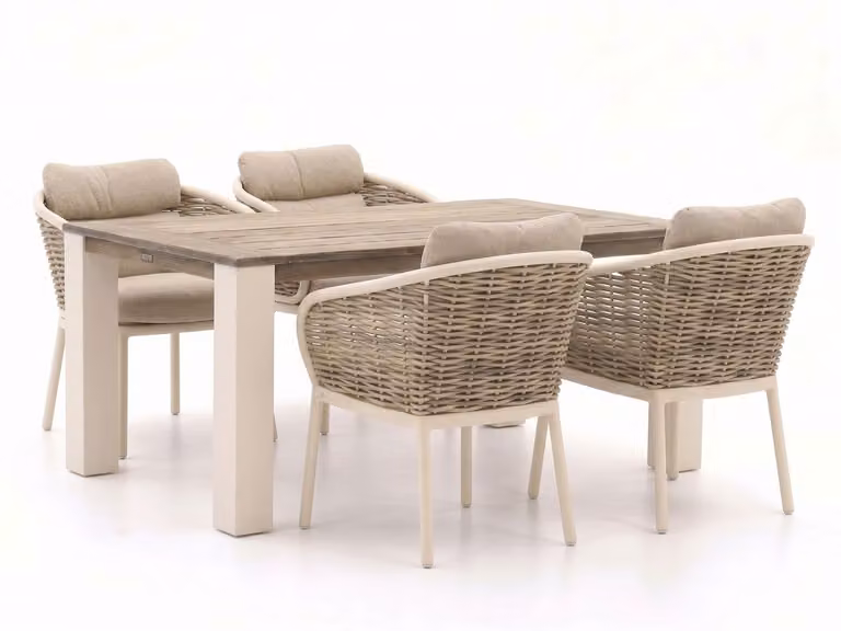 Diningset Apple Bee Tuinset van Teakhout voor 4 Personen
