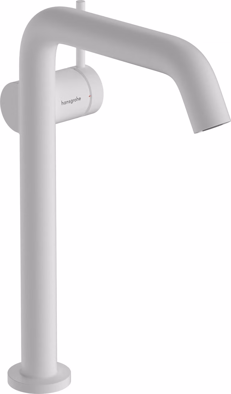 Hansgrohe Tecturis S Fine CooStart eengreeps wastafelmengkraan met uitloop 167mm, matwit, waterbesparend