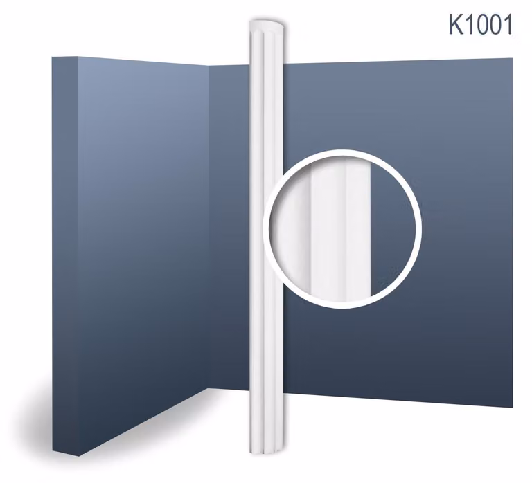 Orac Decor K1001 LUXXUS Halve Zuil Origineel Gecanneleerde Halve Schacht 2 m