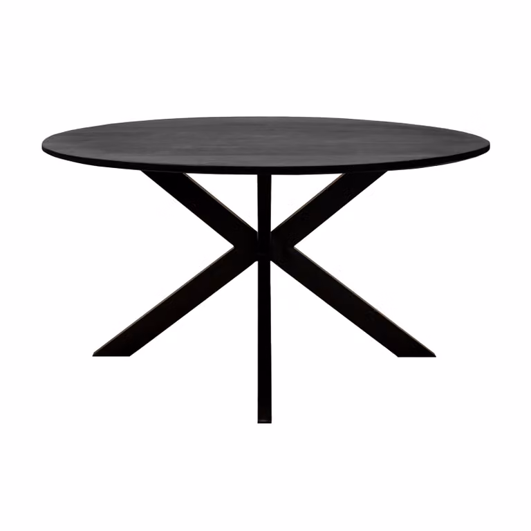Kick Collection eettafel Jake rond - 140 cm - Zwart
