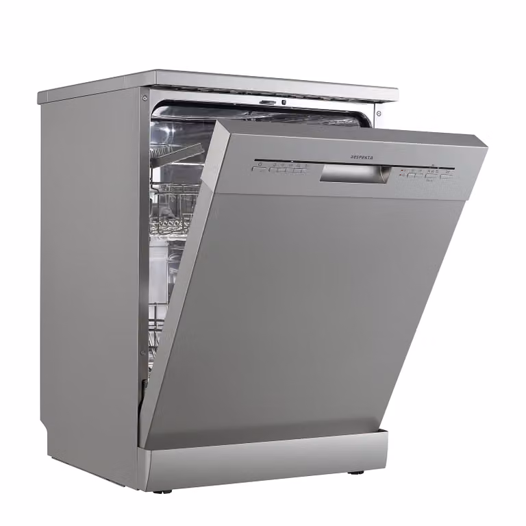 home24 Onderbouw-vaatwasser GSPS60SI-12, Zilver, B: 60 cm, D: 60 cm, H: 85 cm