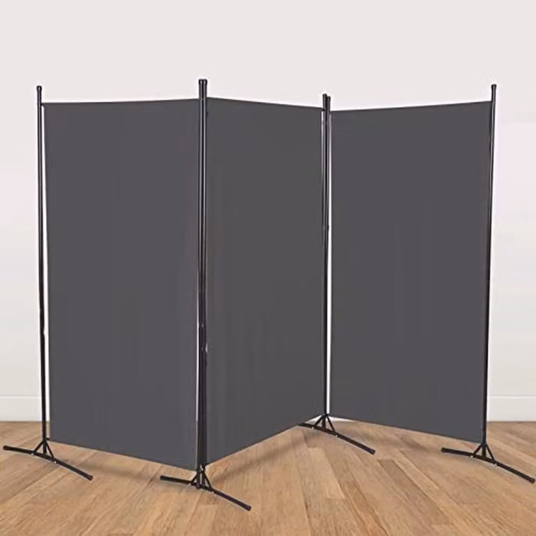 3-delige opvouwbare paravent scheidingswand voor balkon en buiten, B/D/H: 260 x 180 cm