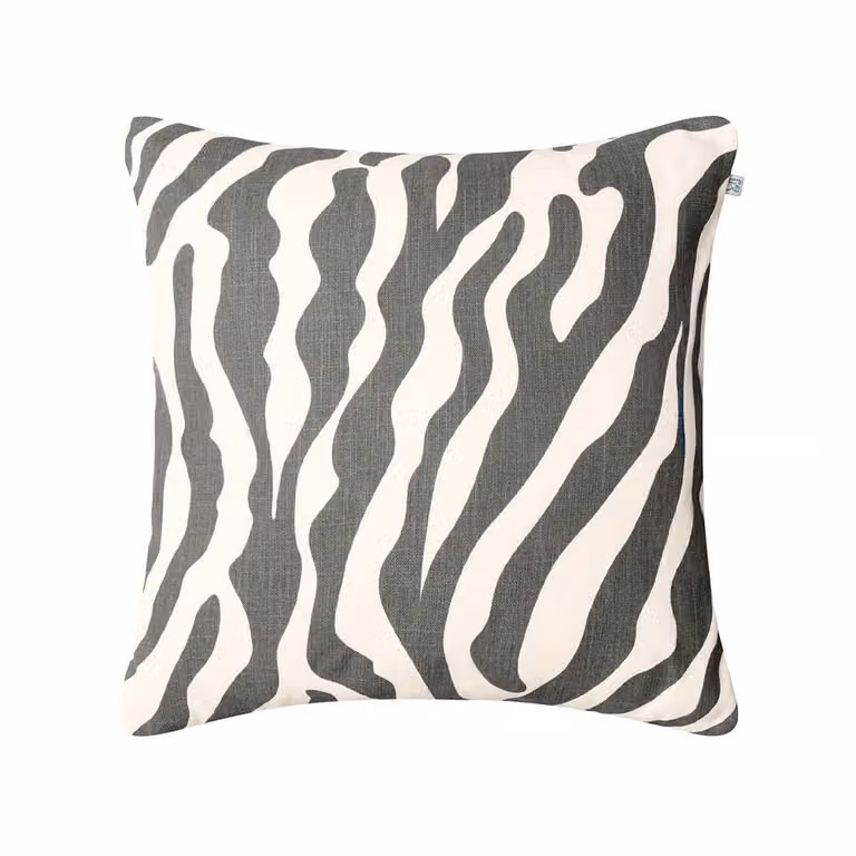 Chhatwal & Jonsson Zebra Outdoor kussen grijs/offwhite 50 x 50 cm