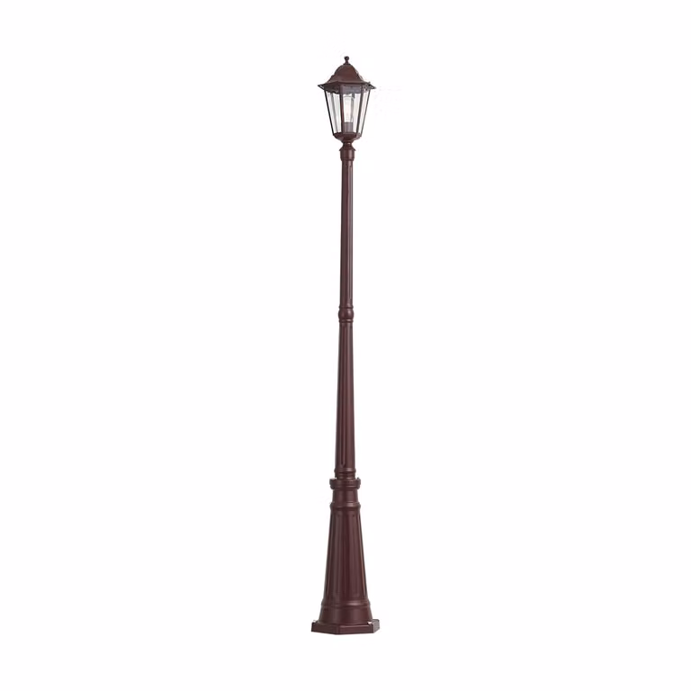 Qazqa Klassieke buitenlantaarn rood, Hoogte: 213 cm, IP44