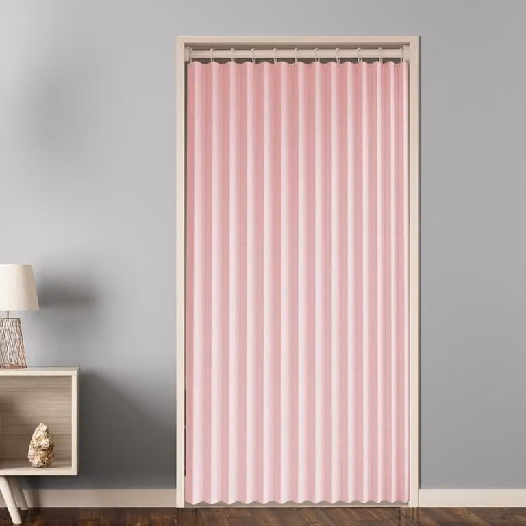 Verduisterend Deurgordijn met Magnetische Sluiting voor Privacy in de Slaapkamer - Roze - B: 180 cm, H: 200 cm