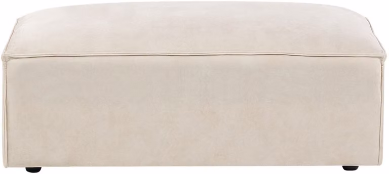 Hellnar Ottomaan Voetenbank Beige Fluweel