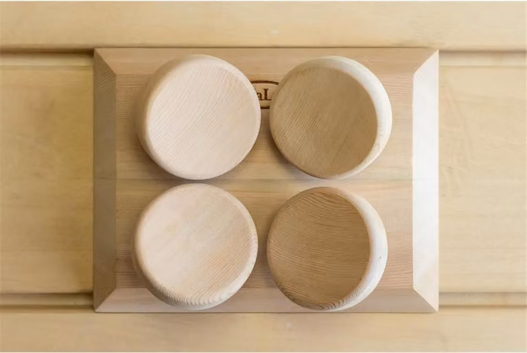 HaLu ergonomisch sauna hoofdkussen van rode cederhout, rechthoekig