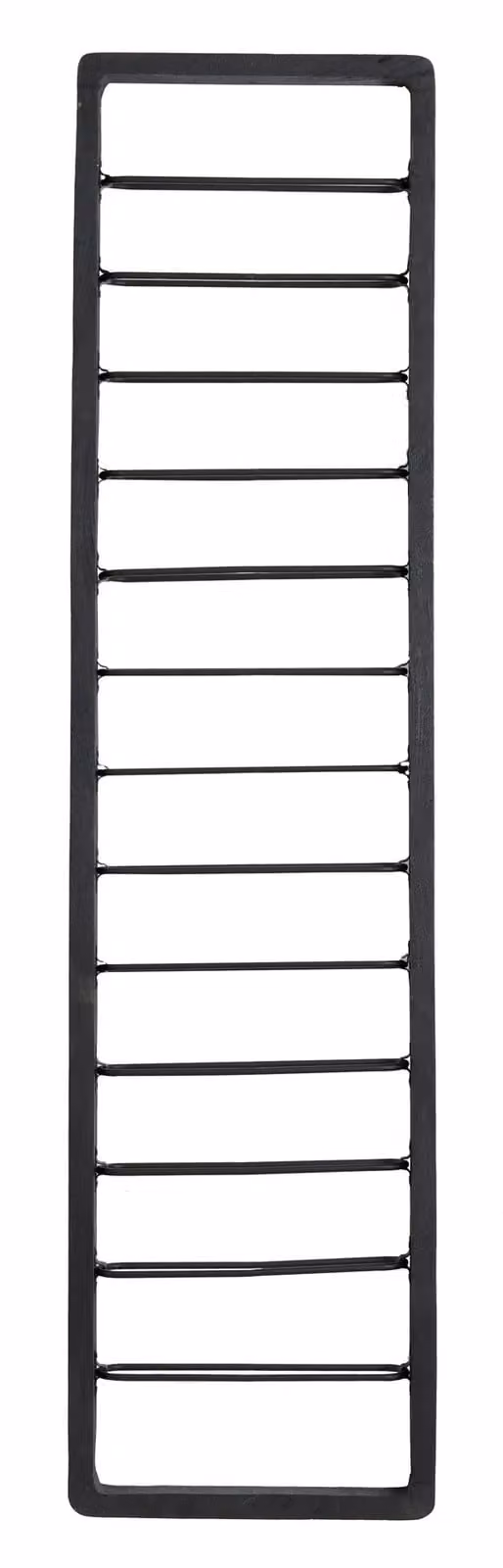 Light en Living Wijnrek Sorrento voor 13 flessen, zwart en hout, B/D/H: 40 x 6 x 160 cm