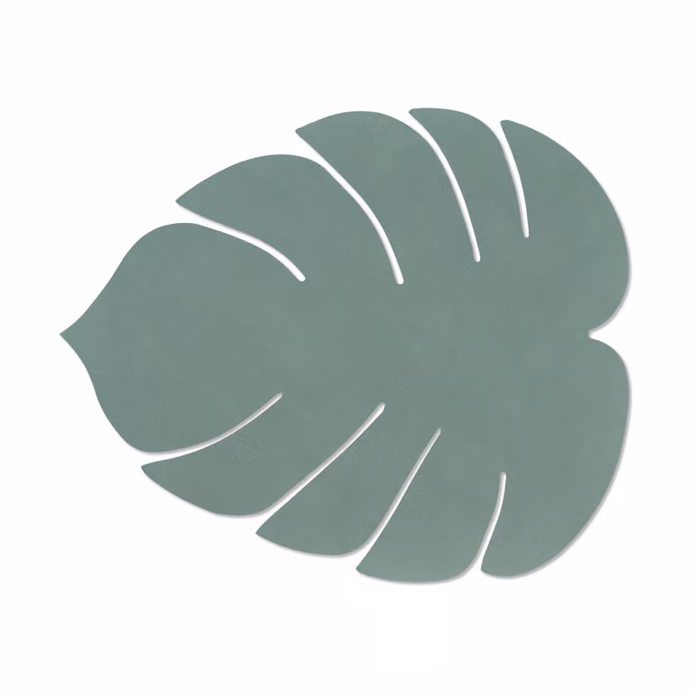LIND DNA Monstera Leaf Nupo placemat L Pastelgroen