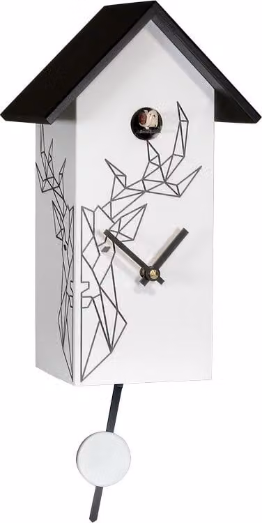 Engstler 360/32_Q Koekoeksklok van Notenhout met Quartz-uurwerk