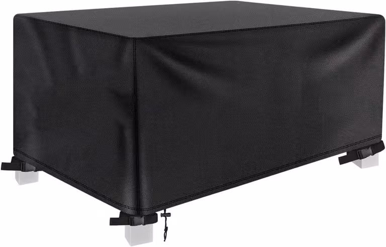Zwarte Tuinmeubelhoes - Winddichte Outdoor Beschermhoes voor Meubels - B/D/H: 300 x 300 x 100 cm