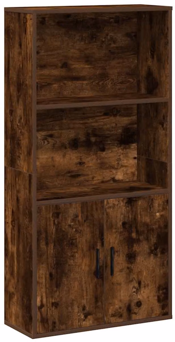 vidaXL Boekenkast van hout en mdf voor woonkamer of kantoor, Hoogte: 120 cm