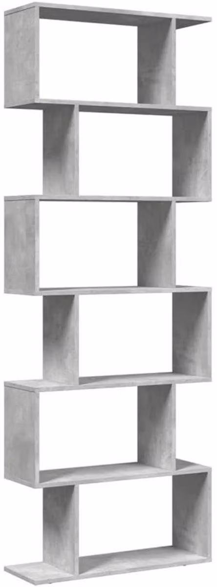 Industriële Roomdivider Boekenkast met open rug, B/D/H: 70 x 24 x 193 cm