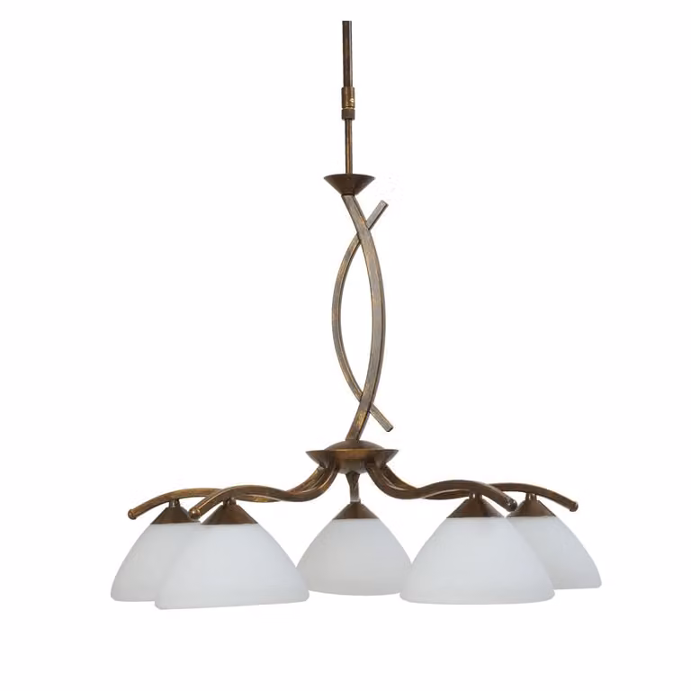 Masterlight Hanglamp Verona 5-lichts bronsbruin