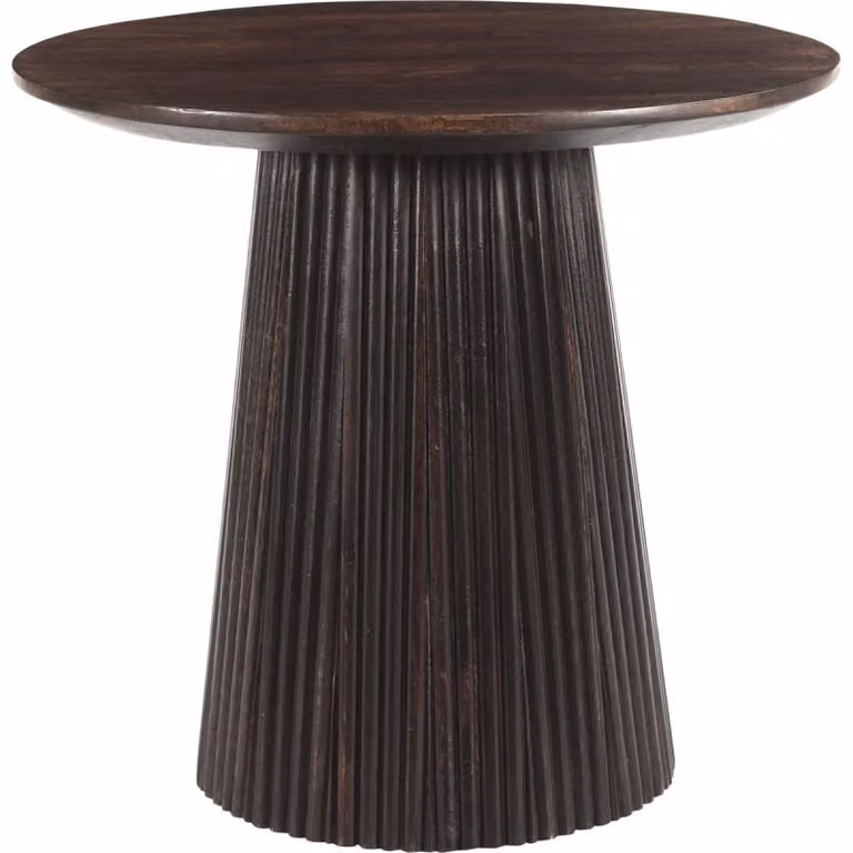 Livingfurn Salontafel Salvator Walnoot Rond Mangohout Ø50cm