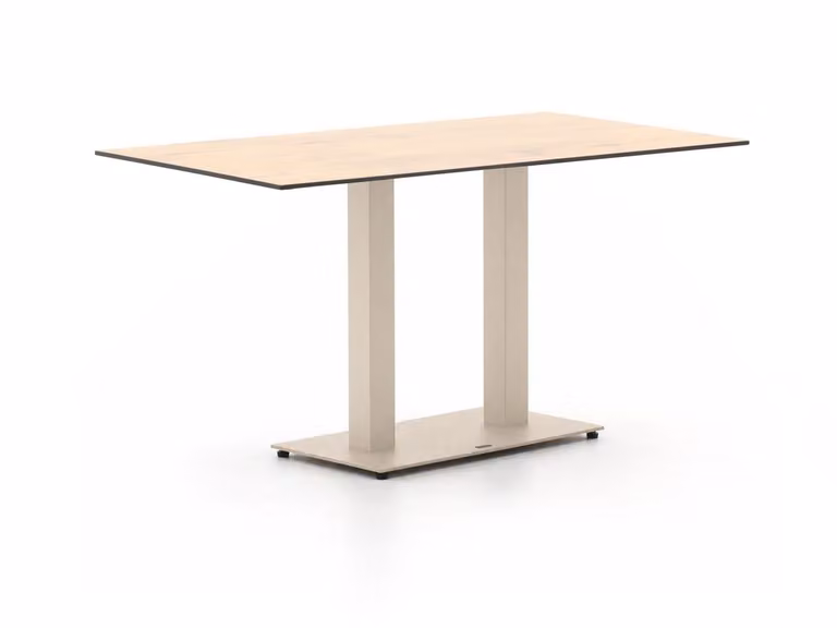 Forza Furniture Tuineettafel Forza - Rechthoekig - Beige - HPL/Kunststof