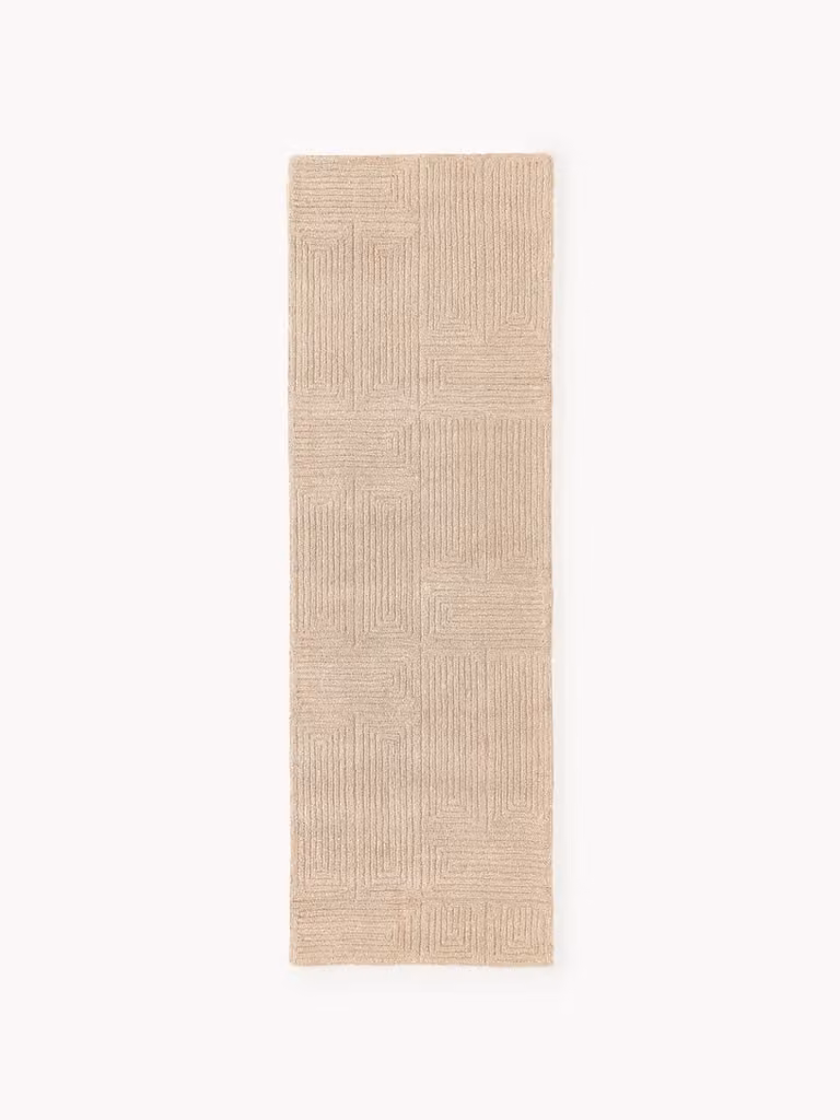 Westwing Collection Alexia handgetufte wollen loper met geometrisch design