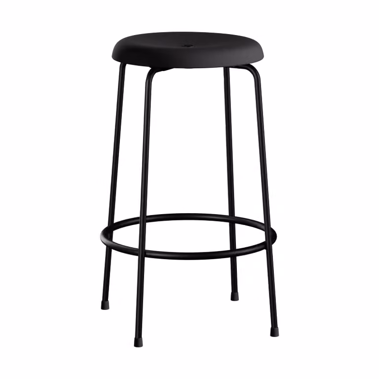 Lammhults Taburett barkruk Zwart, Hoogte: 63 cm