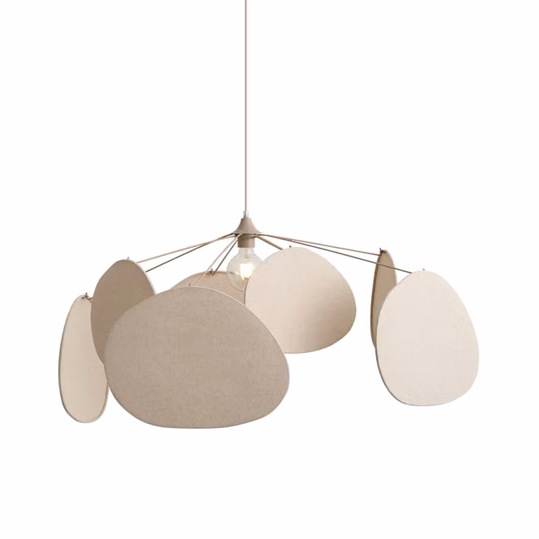 Qazqa Organica Japandi hanglamp beige 95 cm