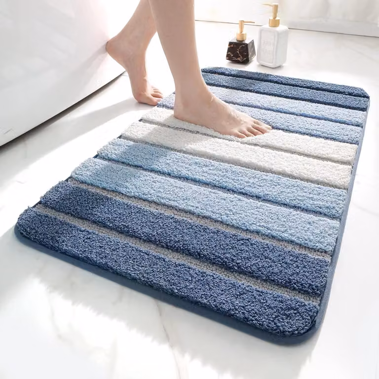 Extra zachte badmat voor de badkamer - Blauw - 40 x 60 cm