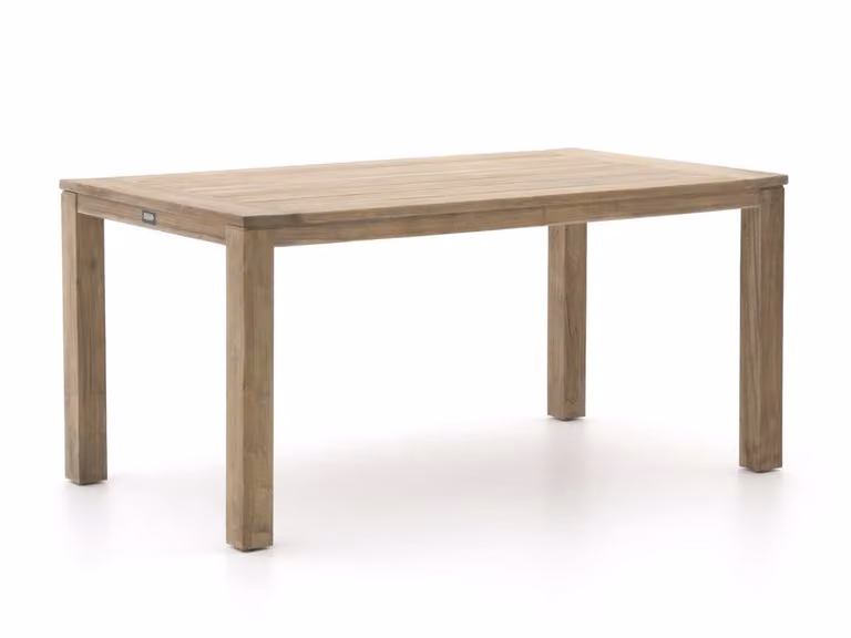 ROUGH Furniture Tuin eettafel ROUGH van teakhout, rechthoekig, bruin/grijs