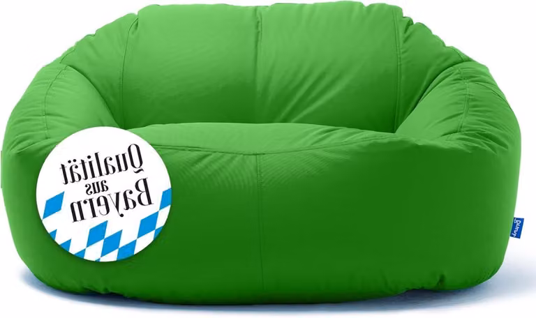 Groene Lounge Zitzak Bank met Waterdichte Buitenhoes XXL 160 x 100 cm