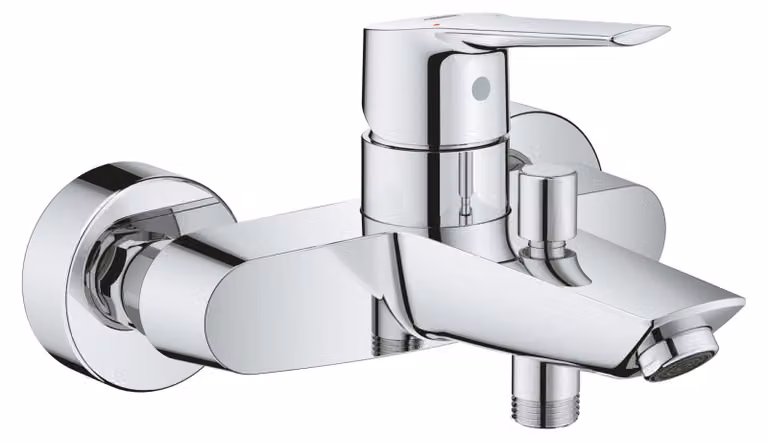 Grohe Start Bad/Douche Mengkraan met Automatische Omschakelaar en Waterbesparende Perlator - Chroom