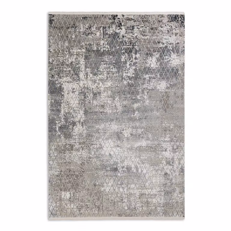 Schöner Wohnen Kollektion Vloerkleed met ruitpatroon grijs antraciet beige B: 160 cm, D: 230 cm