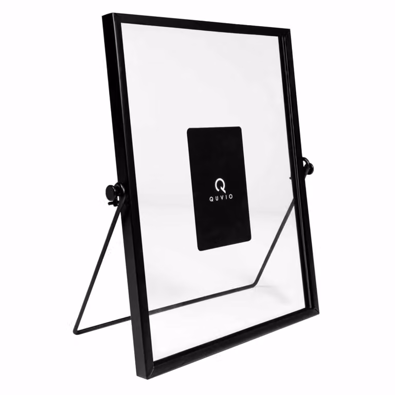 QUVIO Fotolijst Zwart - H 20 cm x B 15 cm - Staand