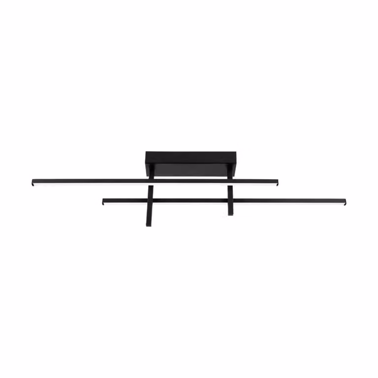 Eglo Trepiliano Design LED-plafondlamp zwart B: 110 cm, D: 14 cm, H: 14 cm