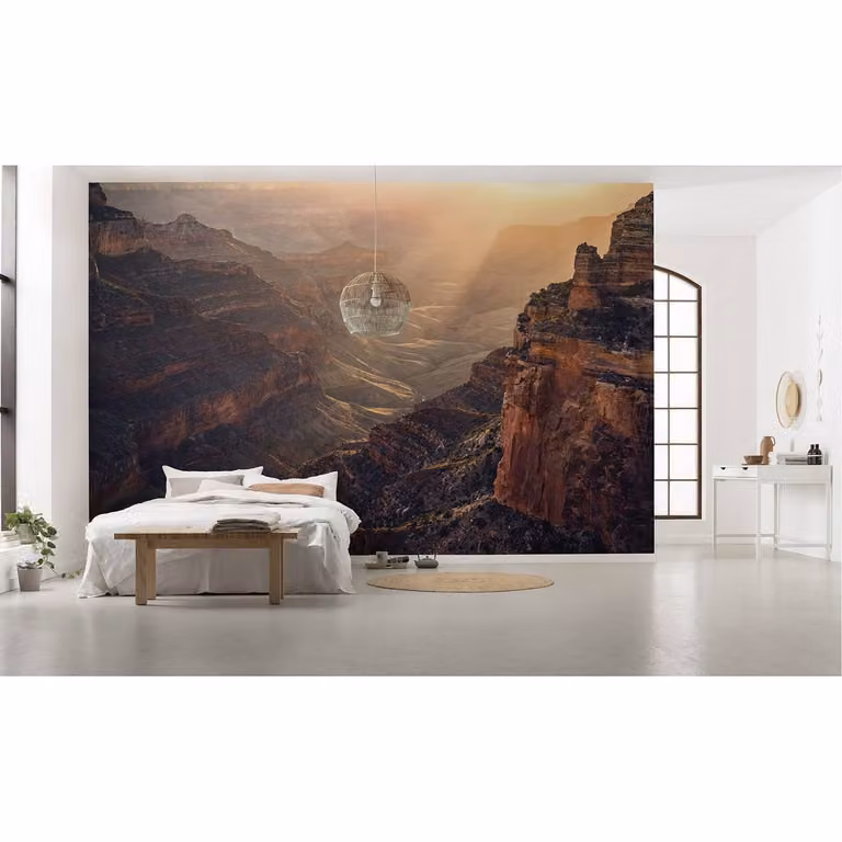 home24 Fotobehang Grand Wonder Abstract Bruin B: 450 cm, H: 280 cm