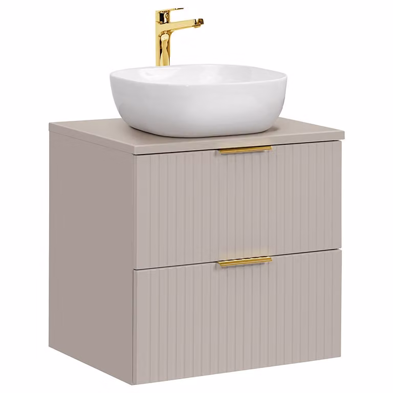 Lomadox Wastafel Adelaide-56-Cashmere, Kasjmier, Breedte: 60 cm