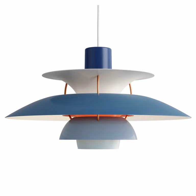 Louis Poulsen PH 5 hanglamp Blauw Ø50 cm