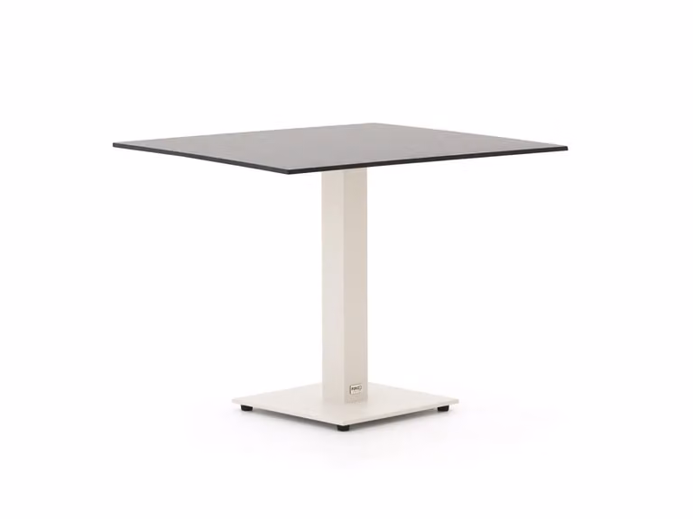 Forza Furniture Tuineettafel Forza Vierkant Bruin Aluminium en Kunststof B/D: 80 x 80 cm