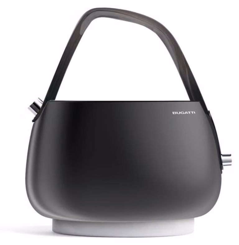 Bugatti Italy 02-JQANNU waterkoker, 1,2 liter, 2400 watt, zwart, roestvrij staal