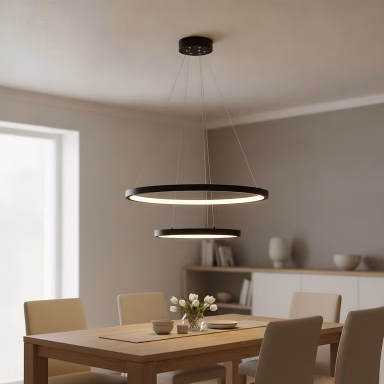 Lyora Zwarte design hanglamp Empatia dubbel