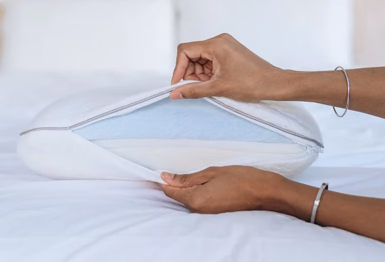 Hypnia Ergonomisch Kussen met Memory Foam en Gel Foam, Wit, Ademend en Allergievriendelijk